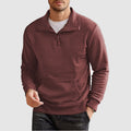 Men's casual standing collar zipper hoodie