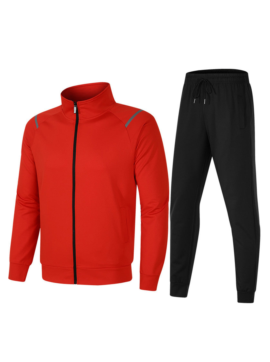 Janousek Stand Collar Sweatshirt With Elastic Waist Sweatpants