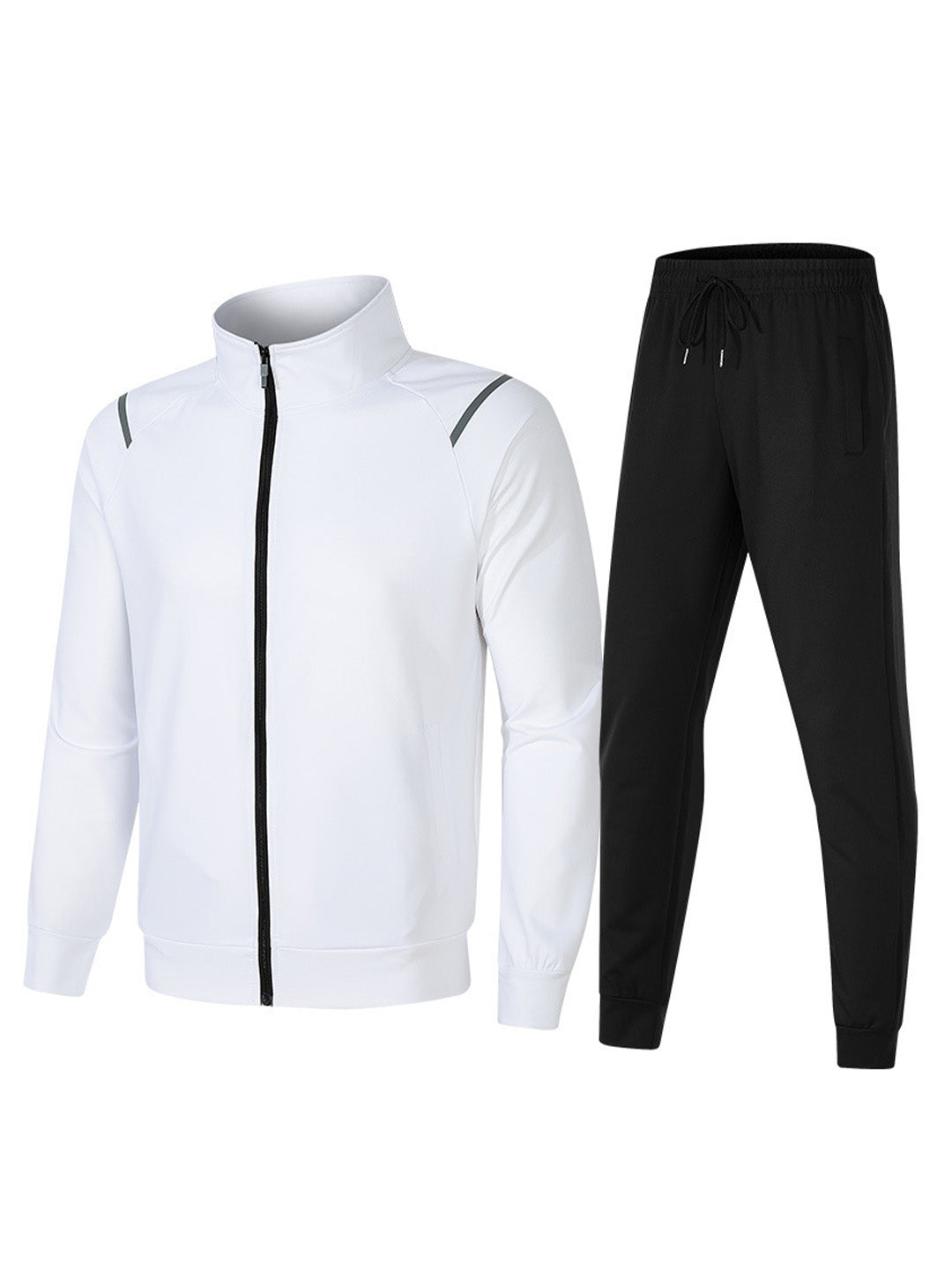 Janousek Stand Collar Sweatshirt With Elastic Waist Sweatpants