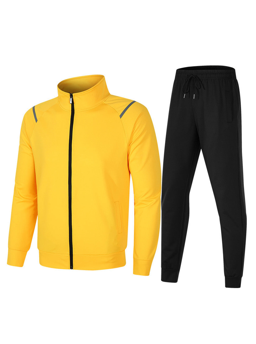 Janousek Stand Collar Sweatshirt With Elastic Waist Sweatpants